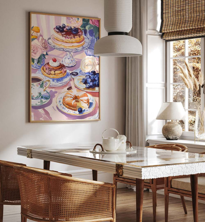Elegant DESSERT TABLE, KITCHEN POSTERS enhance your space, perfect for celebrations and showcasing delicious treats.