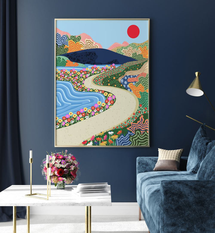 Vibrant SOOTHING HORIZON, LANDSCAPE PAINTINGS enhance your space with calming visuals and a touch of tranquility.