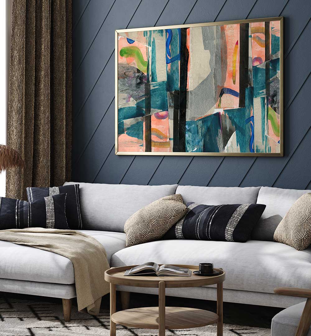 Elevate your decor with MULTI ABSTRACT I, ABSTRACT PAINTINGS, a stunning fusion of creativity and sophistication.