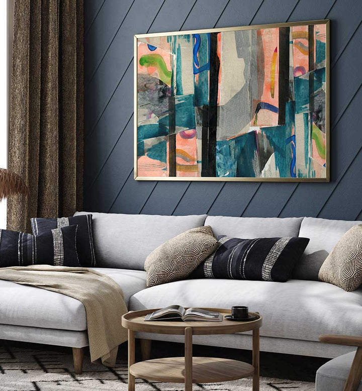 Elevate your decor with MULTI ABSTRACT I, ABSTRACT PAINTINGS, a stunning fusion of creativity and sophistication.