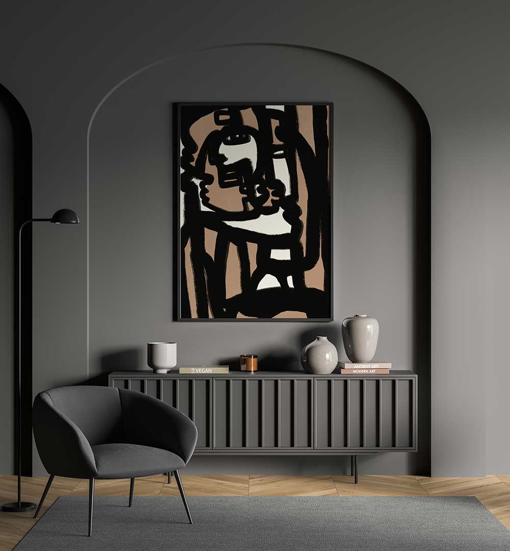 HUMAN EMOTIONS BOLD LINES , ABSTRACT PAINTINGS