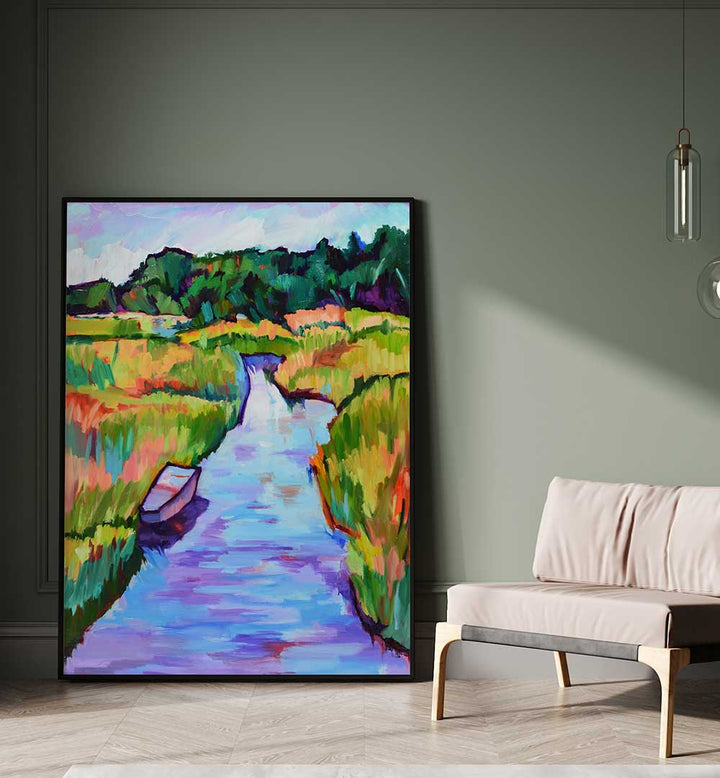 RIPPLING WATER , LANDSCAPE PAINTINGS