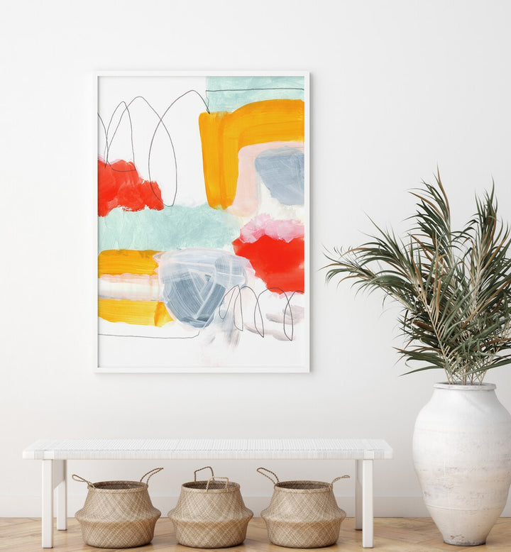Brightly colored ABSTRACT PAINTING XVI, a stunning centerpiece that enhances modern elegance in any space. Ideal for art lovers.