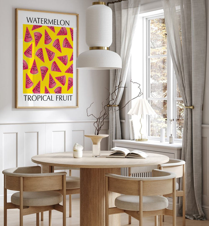 Bright and colorful WATERMELON , KITCHEN POSTERS bring summer vibes to your kitchen with vibrant fruit art.