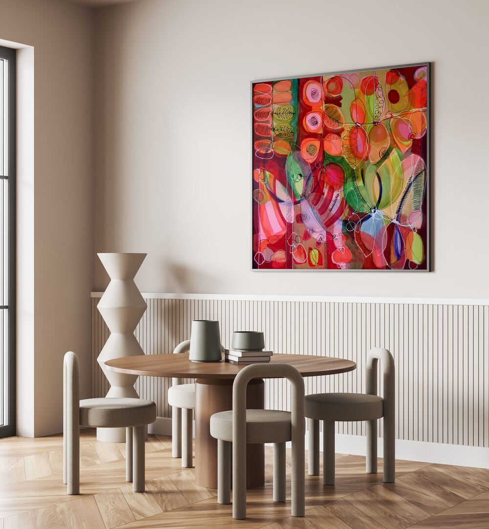 Bright and vibrant, NOTHING LIKE SUMMER I, ABSTRACT PAINTINGS adds contemporary flair to any living space.