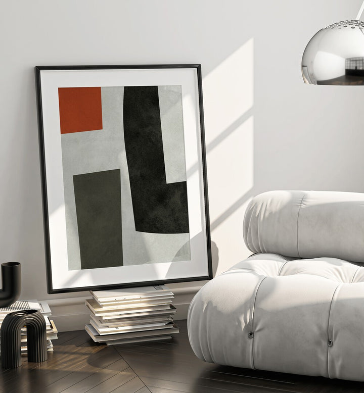 Stylish MODERN SHAPES V, GEOMETRIC ART PRINTS enhance your space with contemporary artistry and geometric elegance.