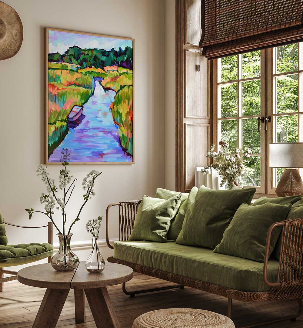 RIPPLING WATER , LANDSCAPE PAINTINGS