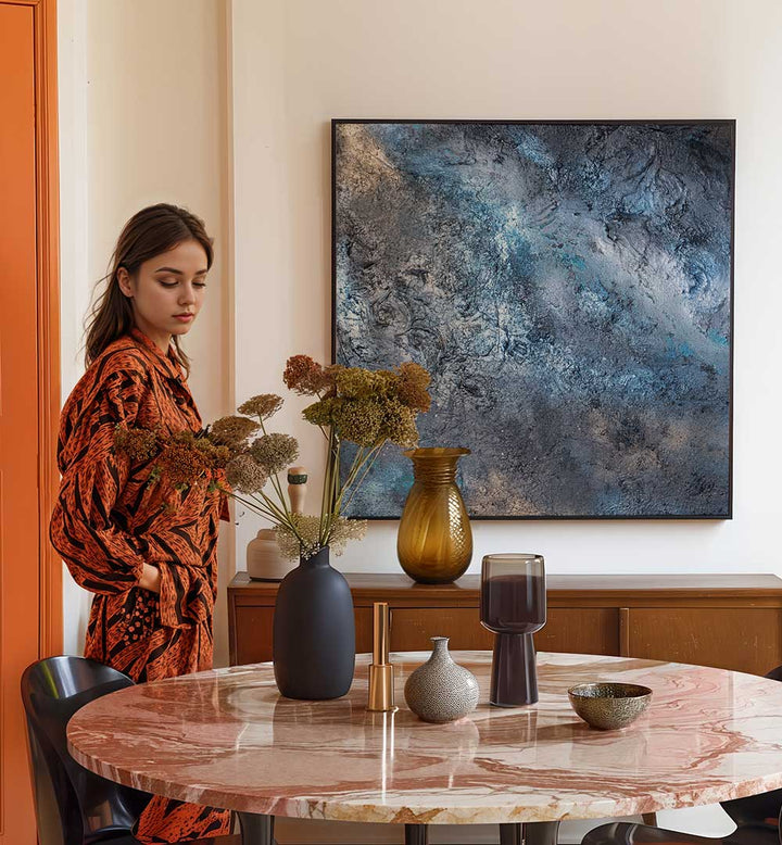 STONE BLUE , ABSTRACT PAINTINGS