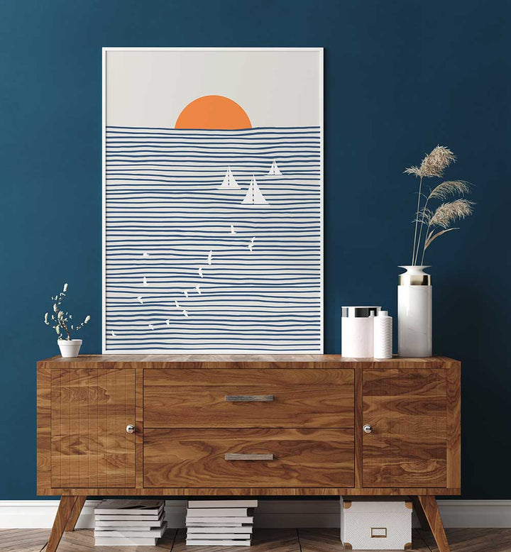 THREE WHITE SAILS , BEACH PAINTiNGS