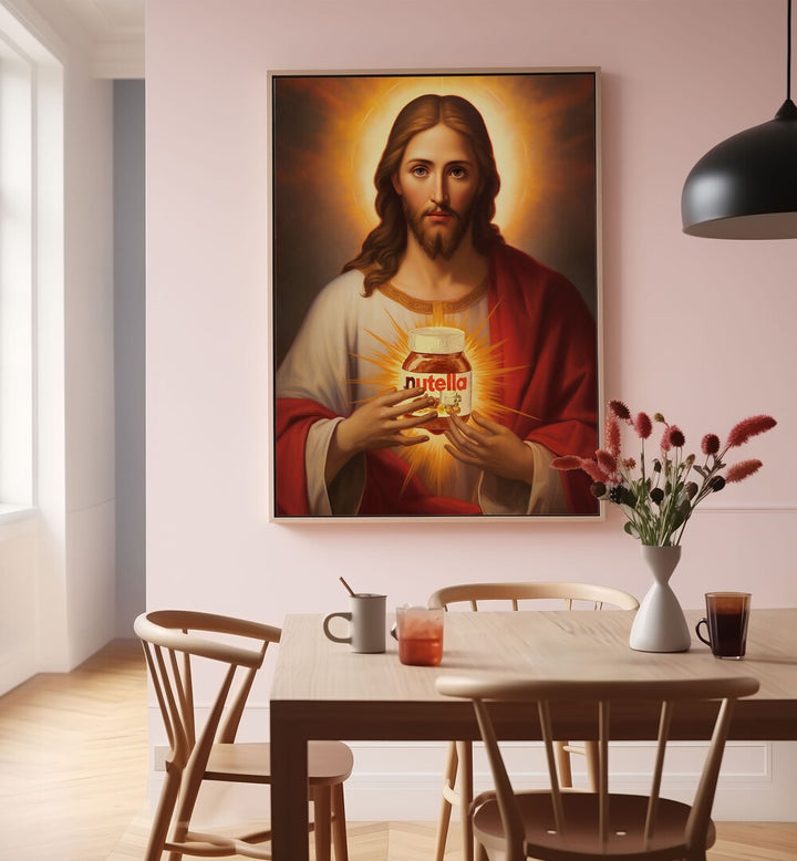 Transform your space with SWEET LORD, ALTERED ART PRINTS by Dikhotomy, blending humor and artistry beautifully.