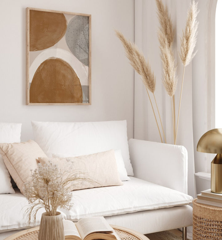 Elegant living space featuring WATERCOLOR OBJECTS I, ABSTRACT PAINTINGS, adding creativity and charm to your decor.