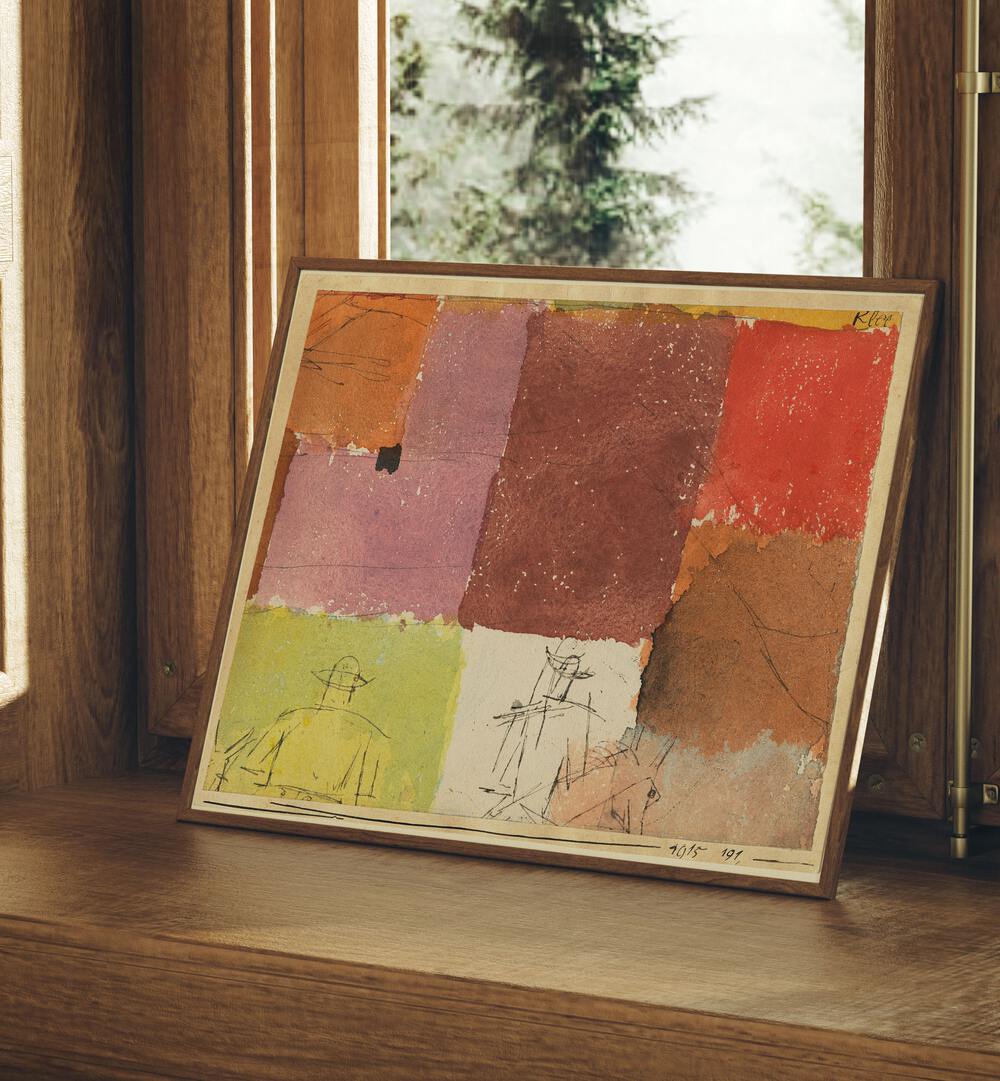 PAUL KLEE'S COMPOSITION WITH FIGURES (1915), VINTAGE PAINTINGS