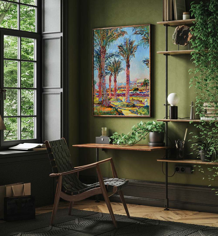 PALM TREES , LANDSCAPE PAINTINGS