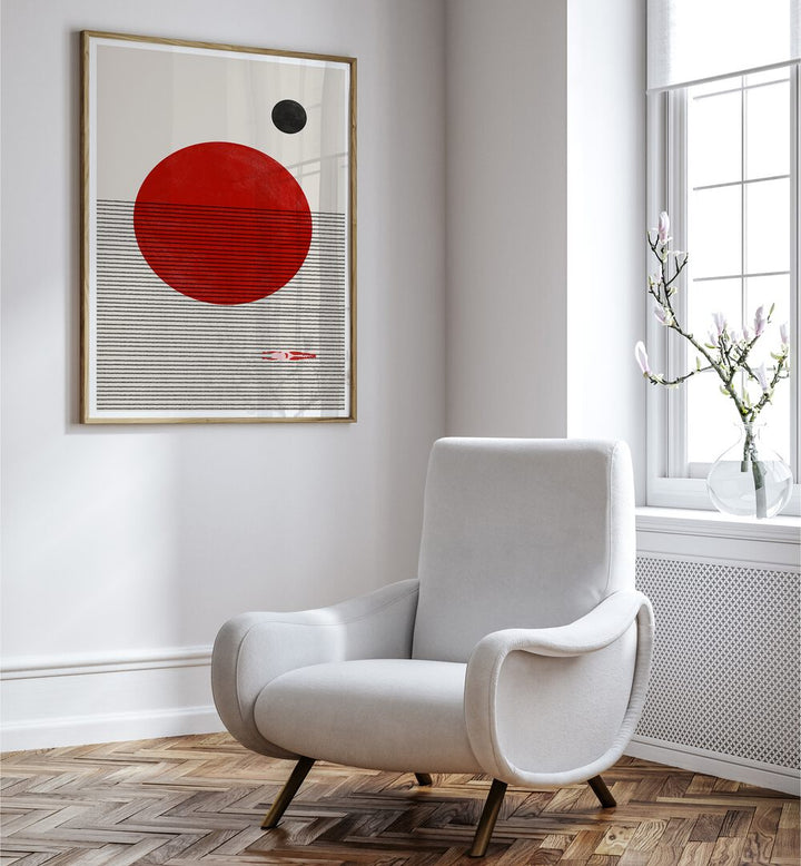 Transform your space with SWIMMING TO YOU, GEOMETRIC ART PRINTS from The Miuus Studio, featuring bold colors and shapes.