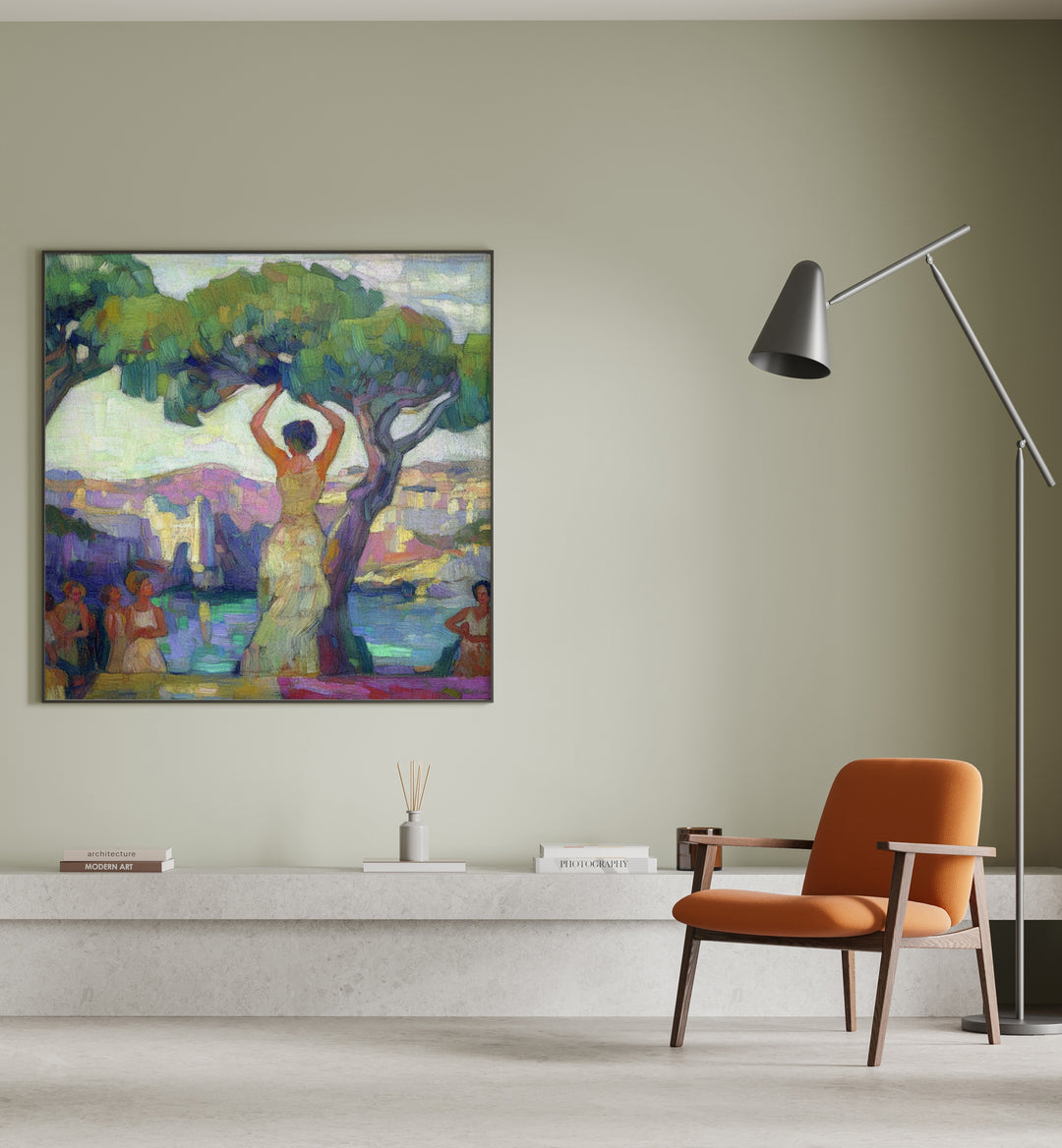 Elegant WOMAN IN A DRESS stands out against a serene backdrop, perfect for any occasion and enhancing natural beauty.