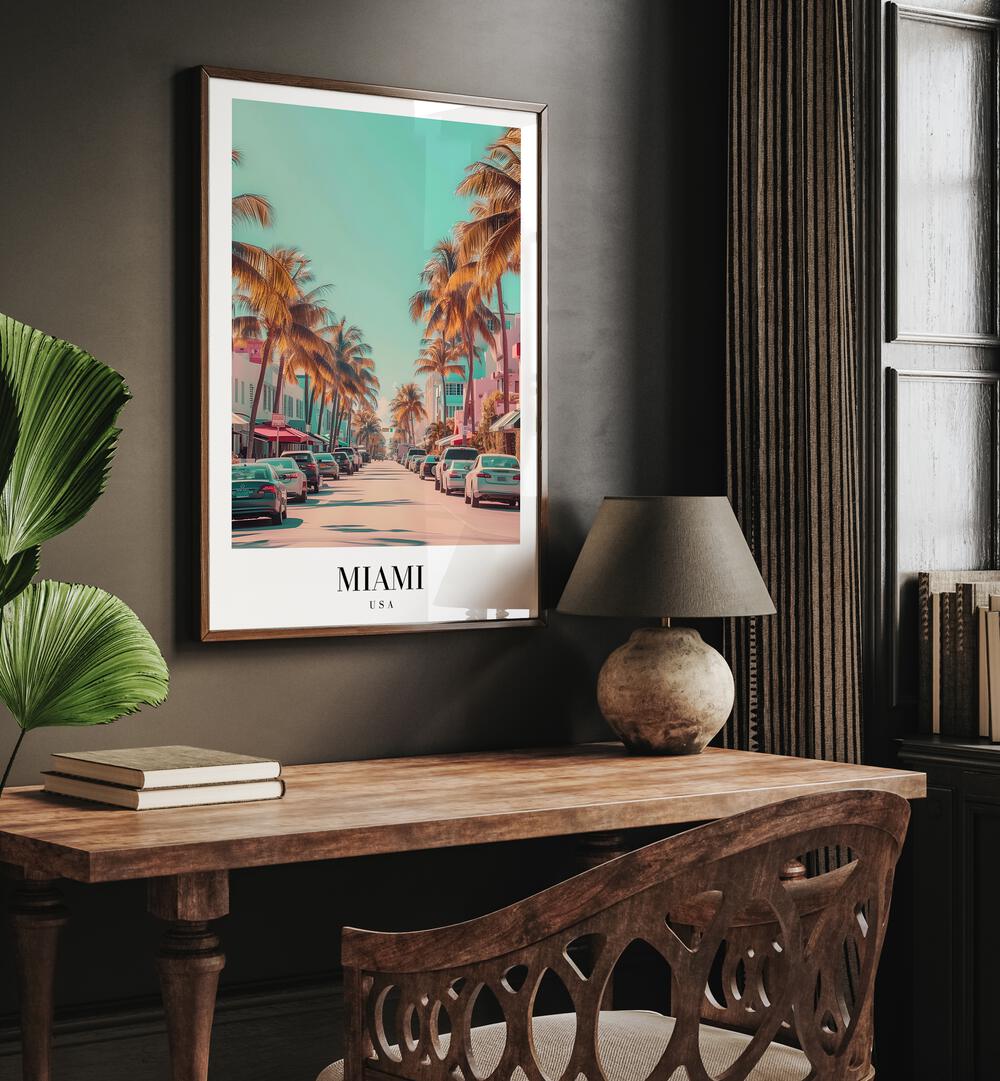 MIAMI - USA , TRAVEL POSTERS