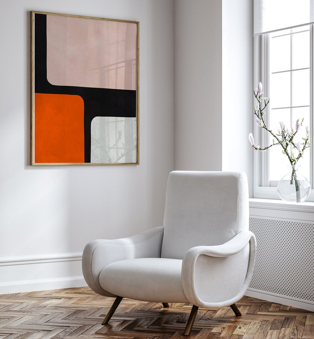 Vibrant EXPRESSIONIST I, GEOMETRIC ART PRINTS enhance modern decor with dynamic shapes and colors for any space.
