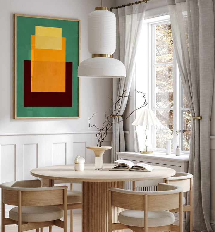 Vibrant COLORFUL OVERLAY XV, GEOMETRIC ART PRINTS enhance any space with bold colors and modern design.