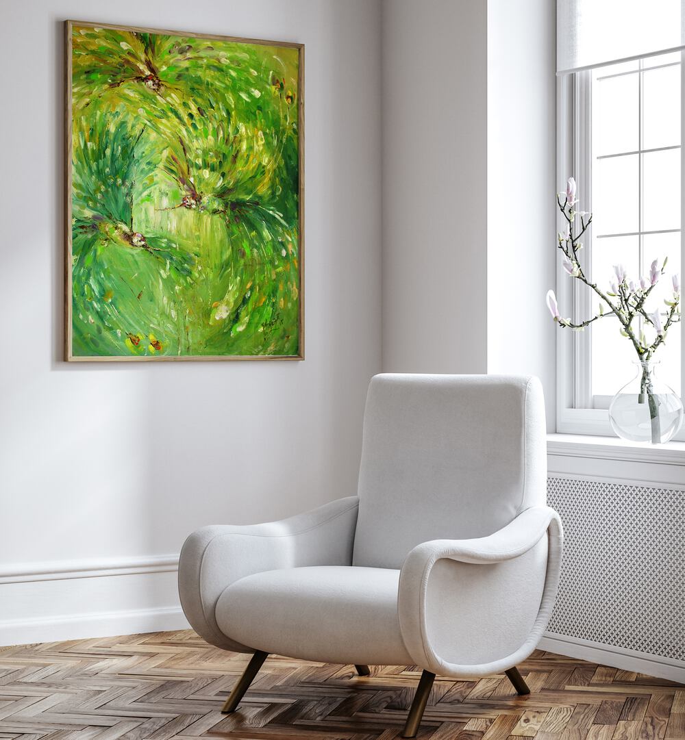 Vibrant RIVER DANCE FANTASY, FLORAL FLOWER PAINTINGS enrich any living space with nature's beauty.