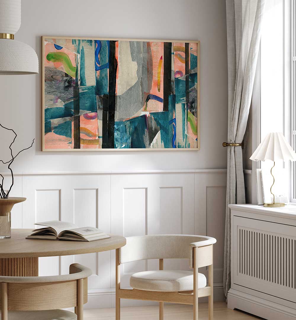 Colorful MULTI ABSTRACT I, ABSTRACT PAINTINGS enhance your space with creativity and emotion, perfect for any decor.