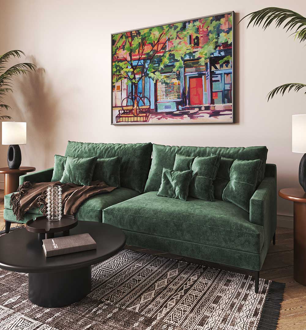 WEST VILLAGE , LANDSCAPE PAINTINGS