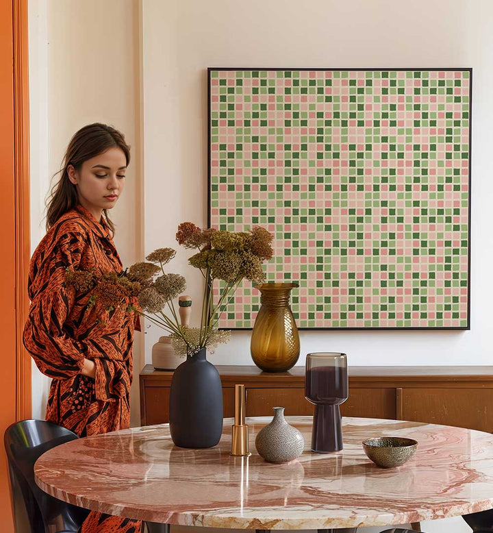 PATTERN GRID MOSAIC , PATTERN ART PRINTS