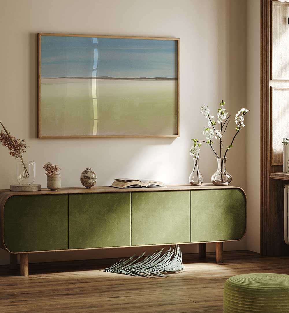 DESERT HORIZON CALM , LANDSCAPE PAINTINGS