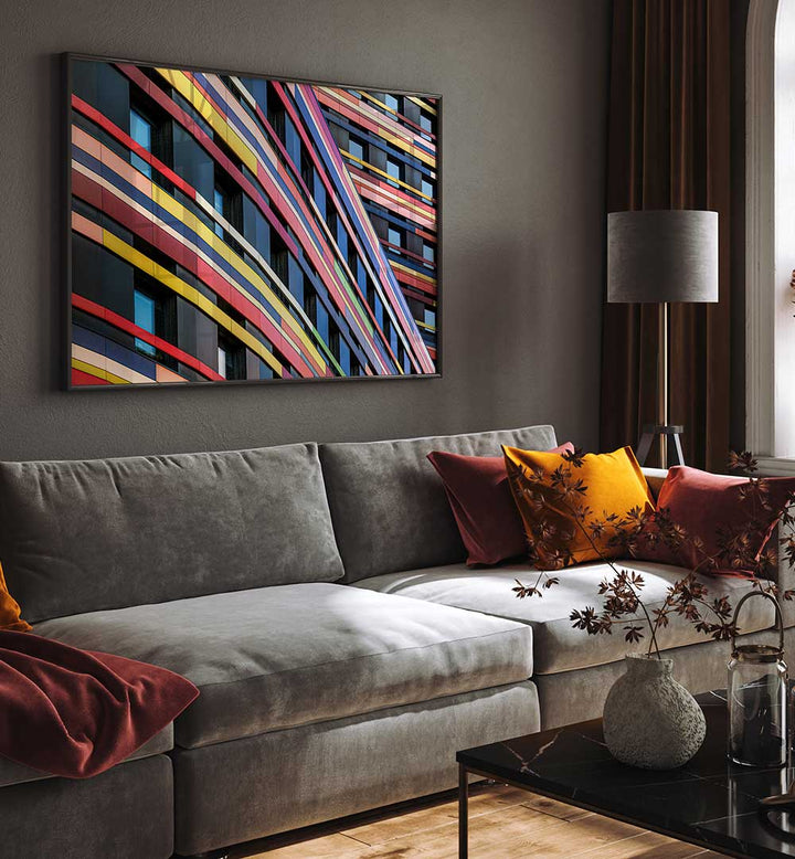 COLOURFUL AUTHORITY FAÇADE , PHOTOGRAPHY PRINTS