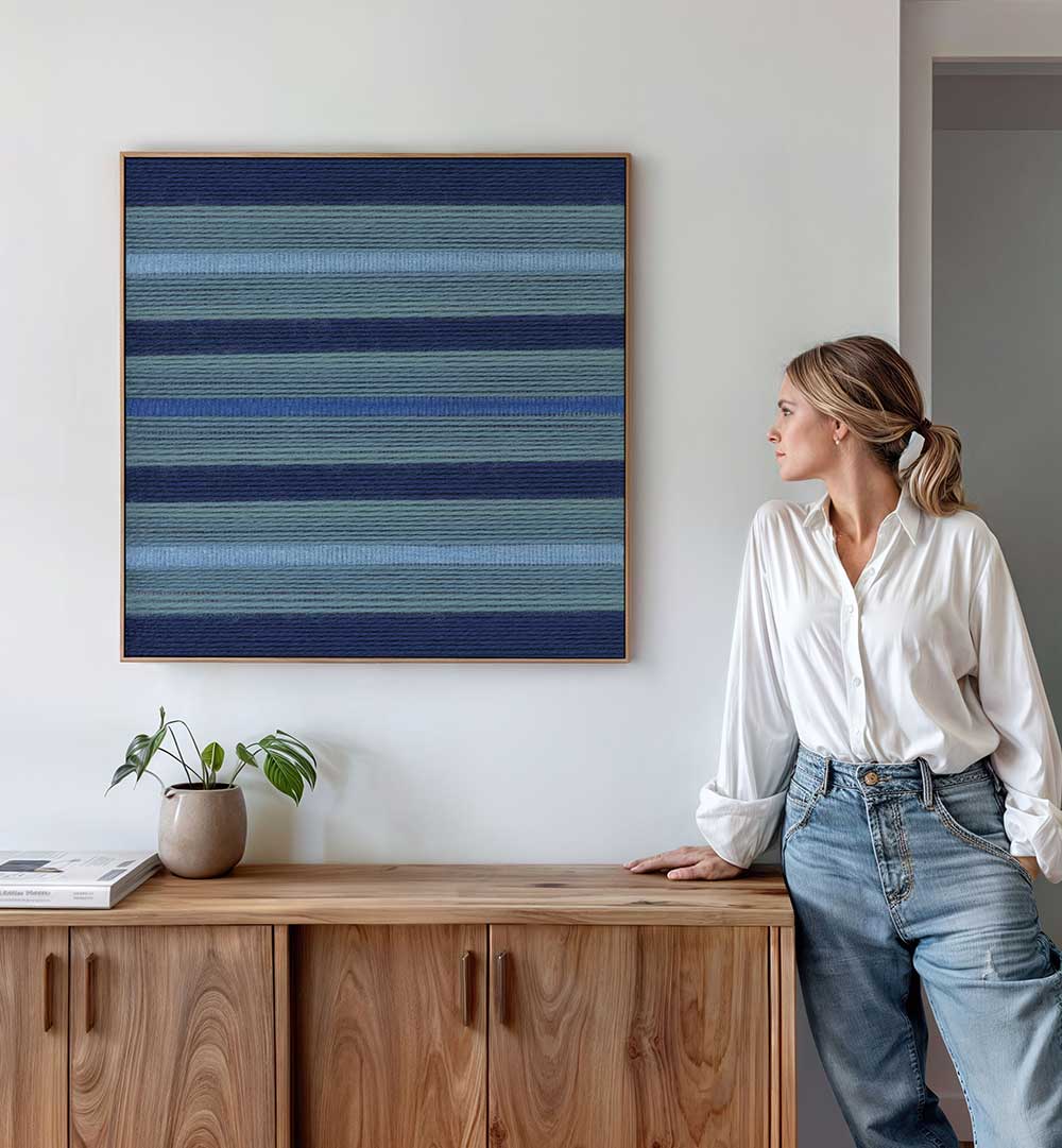 LAGOON BLUE , GEOMETRIC ART PRINTS