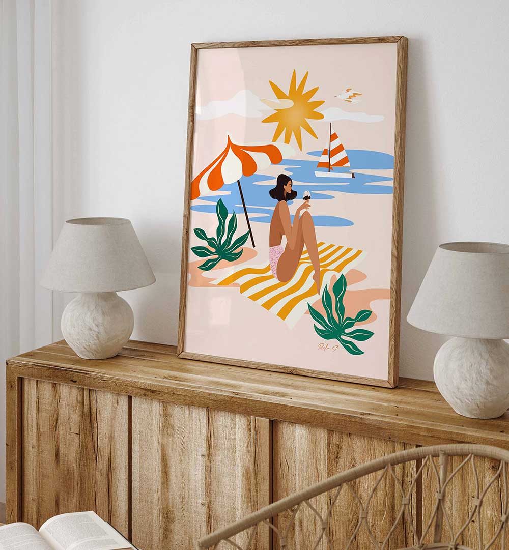 SUNNY BEACH BLISS , BEACH PAINTINGS