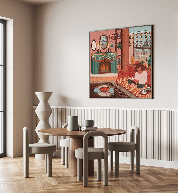 COZY AUTUMN , PORTRAITS & FIGURATIVE ILLUSTRATIONS