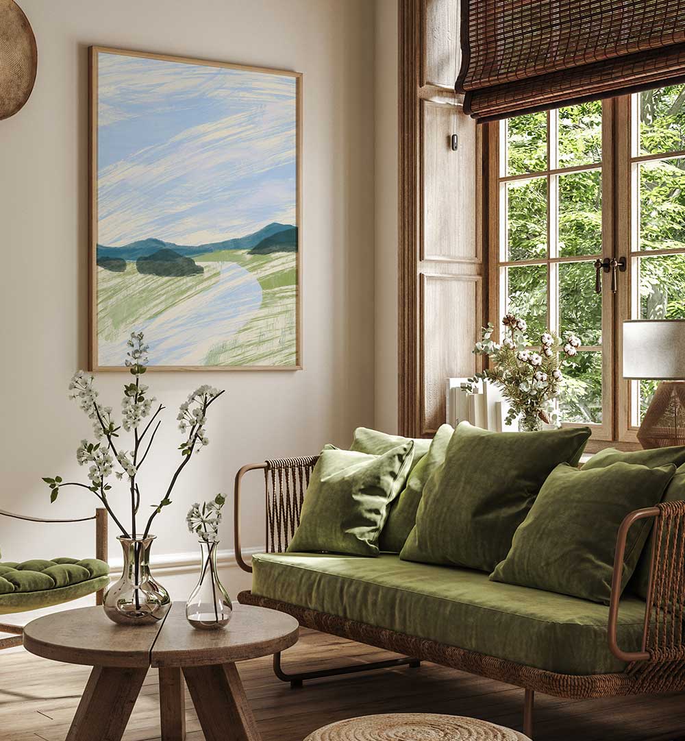 ABSTRACT LANDSCAPE SKETCH , LANDSCAPE PAINTINGS