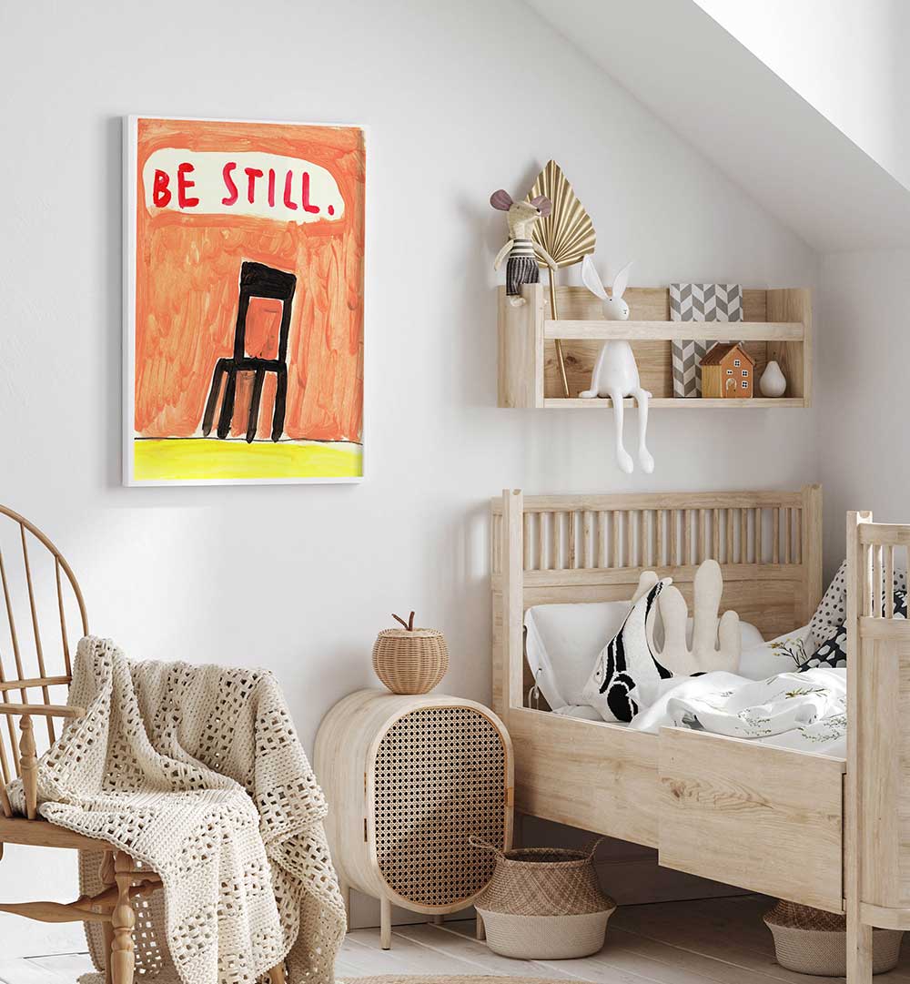 BLACK CHAIR , KIDS ROOM PAINTINGS