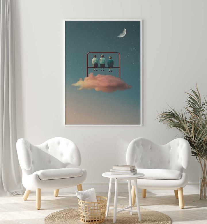 BACKYARD , SURREAL ART PRINTS