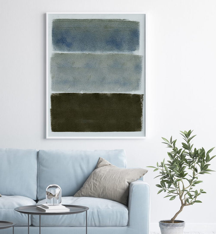 Elevate your space with ABSTRACT COLORFIELDS I, stunning abstract paintings that blend vibrant colors and shapes.