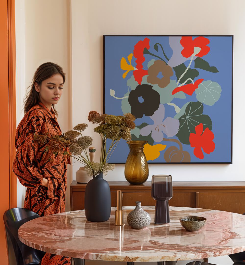 Experience vibrant beauty with FLORAL RHYTHM I, part of our FLORAL FLOWER PAINTINGS collection, enhancing any space.
