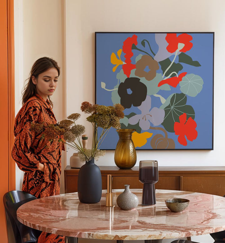 Experience vibrant beauty with FLORAL RHYTHM I, part of our FLORAL FLOWER PAINTINGS collection, enhancing any space.