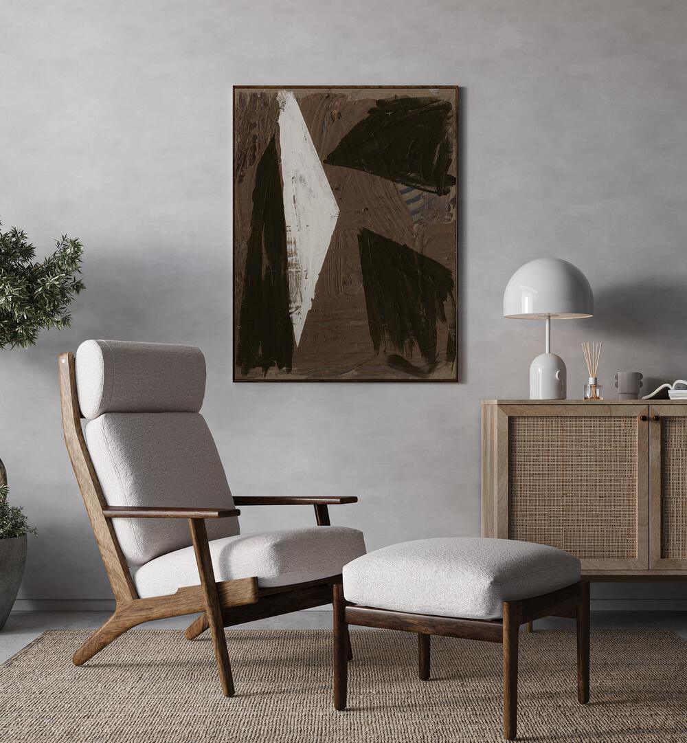 Stylish room featuring ATTRACTION, ABSTRACT PAINTINGS, enhancing the modern decor with sophisticated artistry.