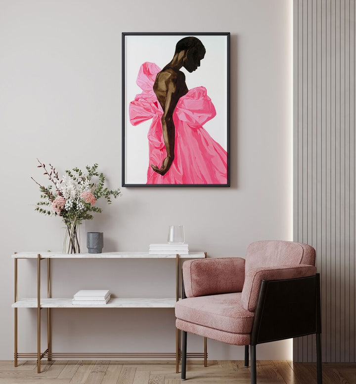 BLOOM IV, PORTRAITS showcases a stunning figurative illustration, perfect for sophisticated home décor.