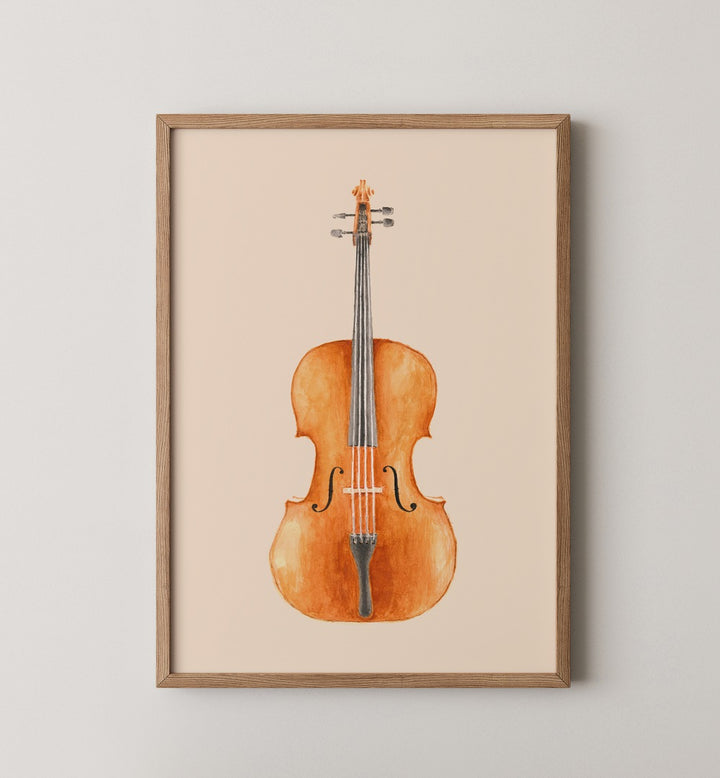 Elegant violin artwork featured in the EVERYDAY WHIMSY GALLERY WALL, perfect for enhancing gallery walls with charm.