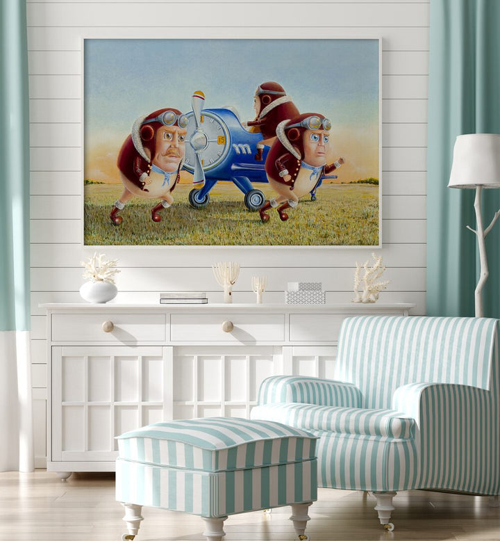 Scrambled Eggs, Comic Posters brighten your space with whimsical art, perfect for any breakfast lover's decor.