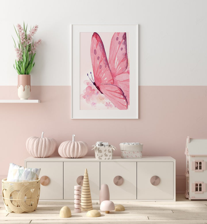 Transform your child's space with DELICATE PI, KIDS ROOM PAINTINGS featuring a beautiful butterfly design.