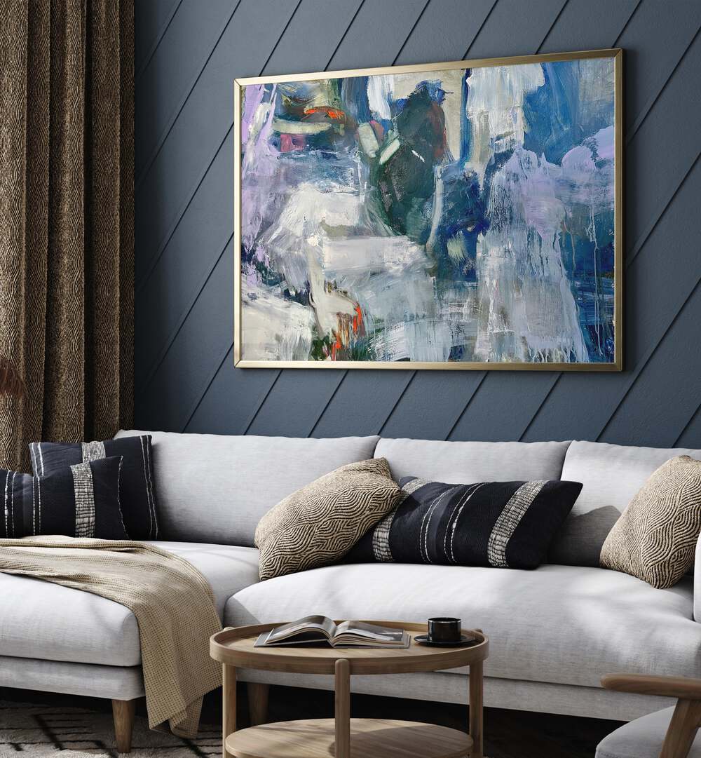 Transform your space with BLOOM BLUE, ABSTRACT PAINTINGS, a vibrant artwork that enhances modern home décor.