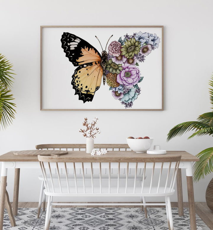 Stunning BUTTERFLY IN BLOOM COLOR, FASHION POSTERS showcase vibrant artistry, perfect for nature lovers' decor.