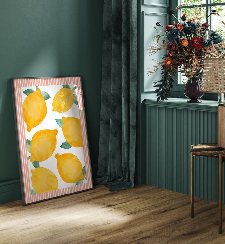 Brighten your home with LEMON VINTAGE, KITCHEN POSTERS featuring vibrant lemons and charming decor elements.