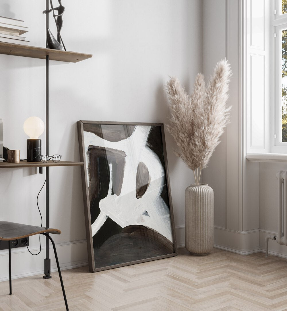 Stylish CONNECTED, ABSTRACT PAINTINGS enhance modern decor, featuring vibrant colors and unique shapes for your space.