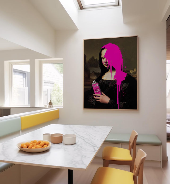 Transform your space with vibrant PINK SOUP, POP ART PAINTINGS, adding bold color and playful design to any room.