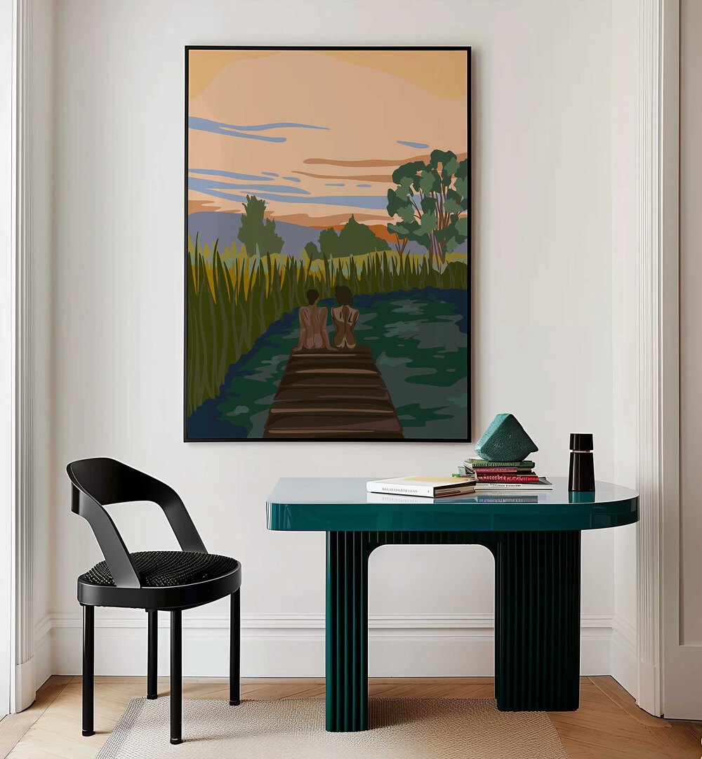 OH MIRROR IN THE SKY , LANDSCAPE PAINTINGS