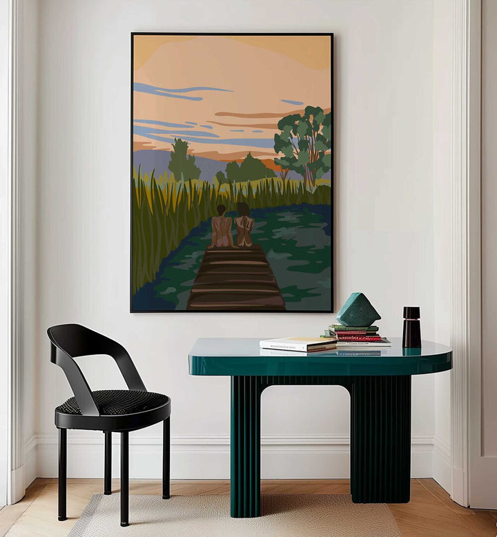 OH MIRROR IN THE SKY , LANDSCAPE PAINTINGS