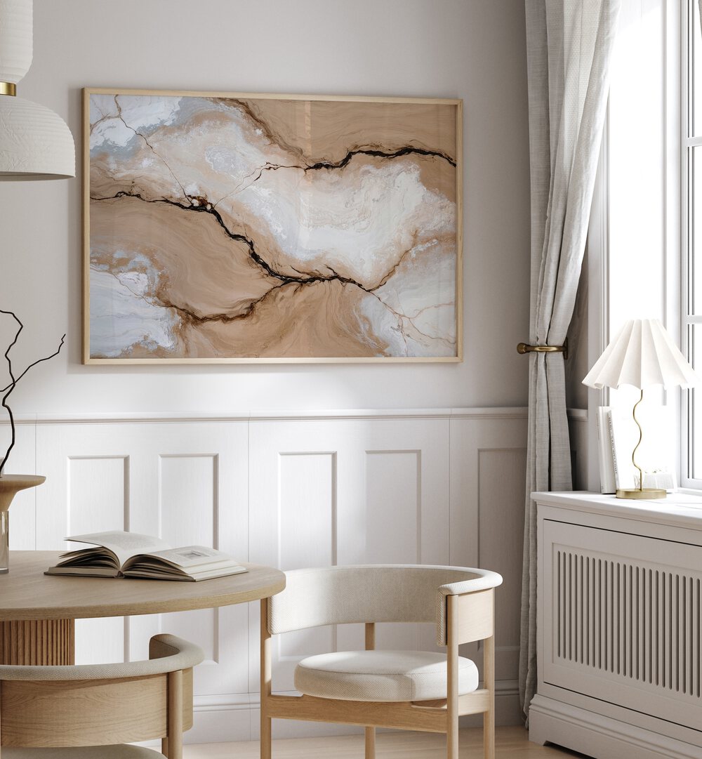 Striated Fractures, abstract paintings showcasing natural beauty, perfect for enhancing modern decor.